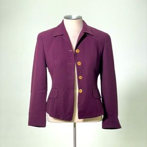 Tahari Vintage Eggplant Blazer